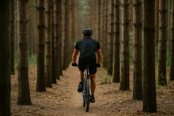 Рівнинний шосейний маршрут вздовж поля